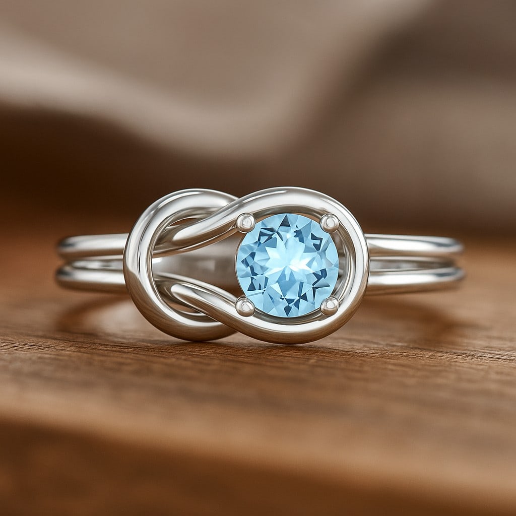 Natural Aquamarine Gemstone 92.5 Sterling Silver Ring: Natural Aquamarine Gemstone 92.5 Sterling Silver Ring Jewelry Type : Ring Gemstone : Natural Aquamarine Gemstone Shape : Round Gemstone Size : 5x5 MM Gemstone Quantity : 1 Piece Metal : S
