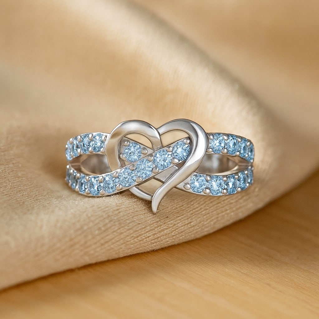 Natural Aquamarine Gemstone 92.5 Sterling Silver Ring: Natural Aquamarine Gemstone 92.5 Sterling Silver Ring Jewelry Type : Ring Gemstone : Natural Aquamarine Gemstone Shape : Round Gemstone Size : 2.2 MM Gemstone Quantity : 23 Pieces Metal :