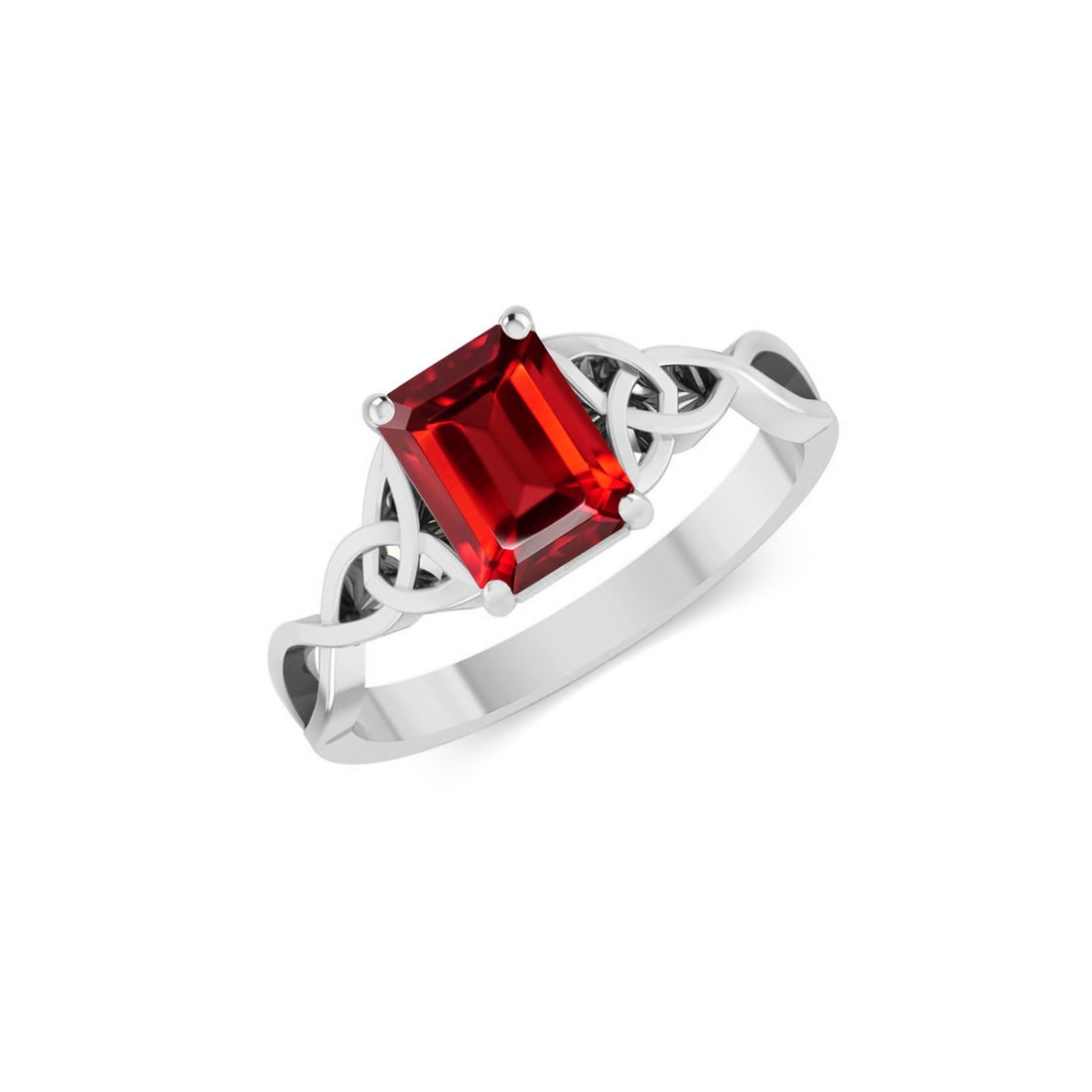 Natural Ruby Gemstone 92.5 Sterling Silver Ring - 2