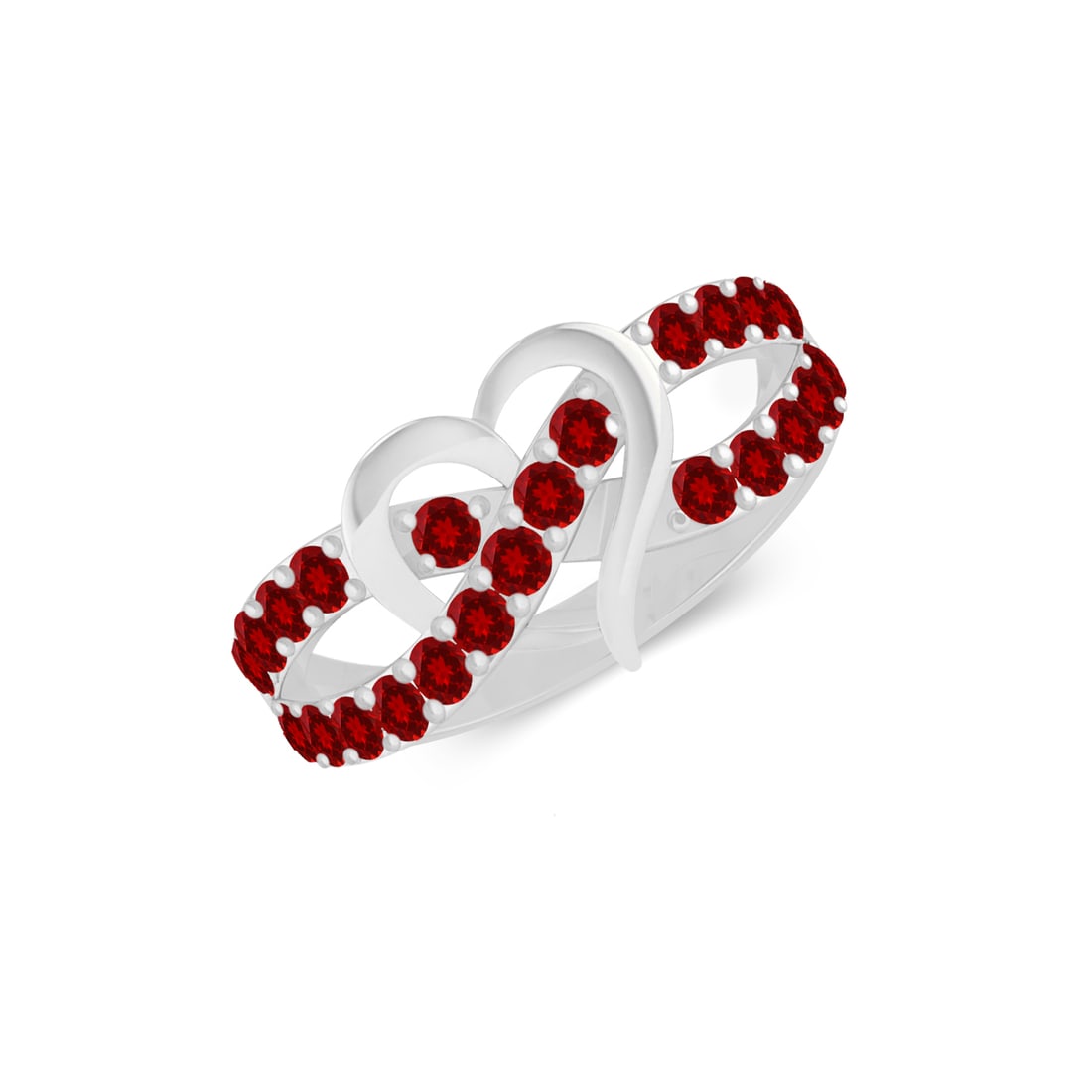 Natural Ruby Gemstone 92.5 Sterling Silver Ring - 2