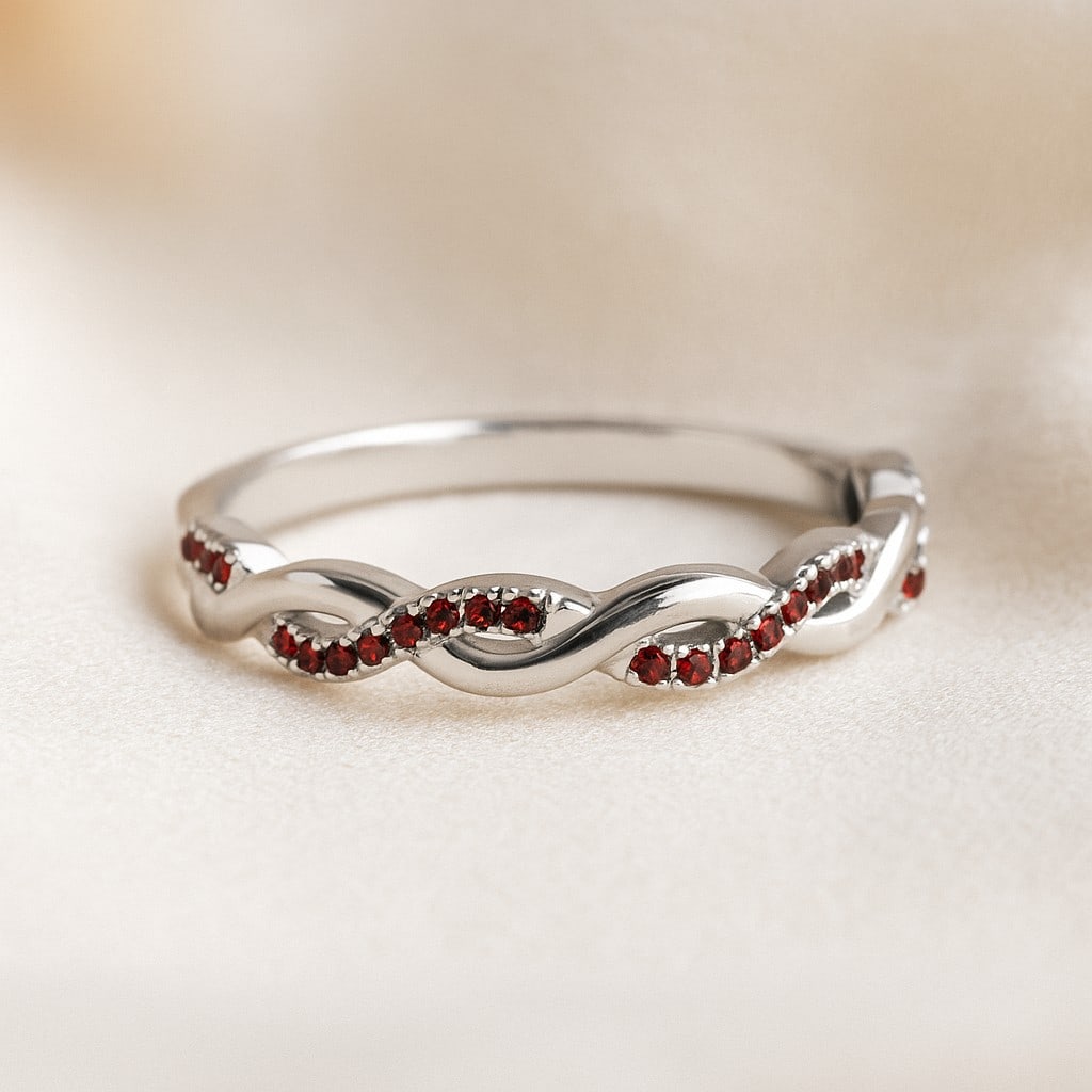 Natural Ruby Gemstone 92.5 Sterling Silver Ring: Natural Ruby Gemstone 92.5 Sterling Silver Ring Jewelry Type : Ring Gemstone : Natural Ruby Gemstone Shape : Round Gemstone Size : 1 MM Gemstone Quantity : 32 Pieces Metal : Silver