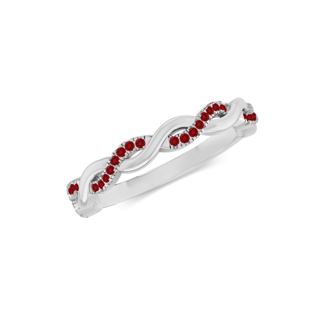 Natural Ruby Gemstone 92.5 Sterling Silver Ring - 2