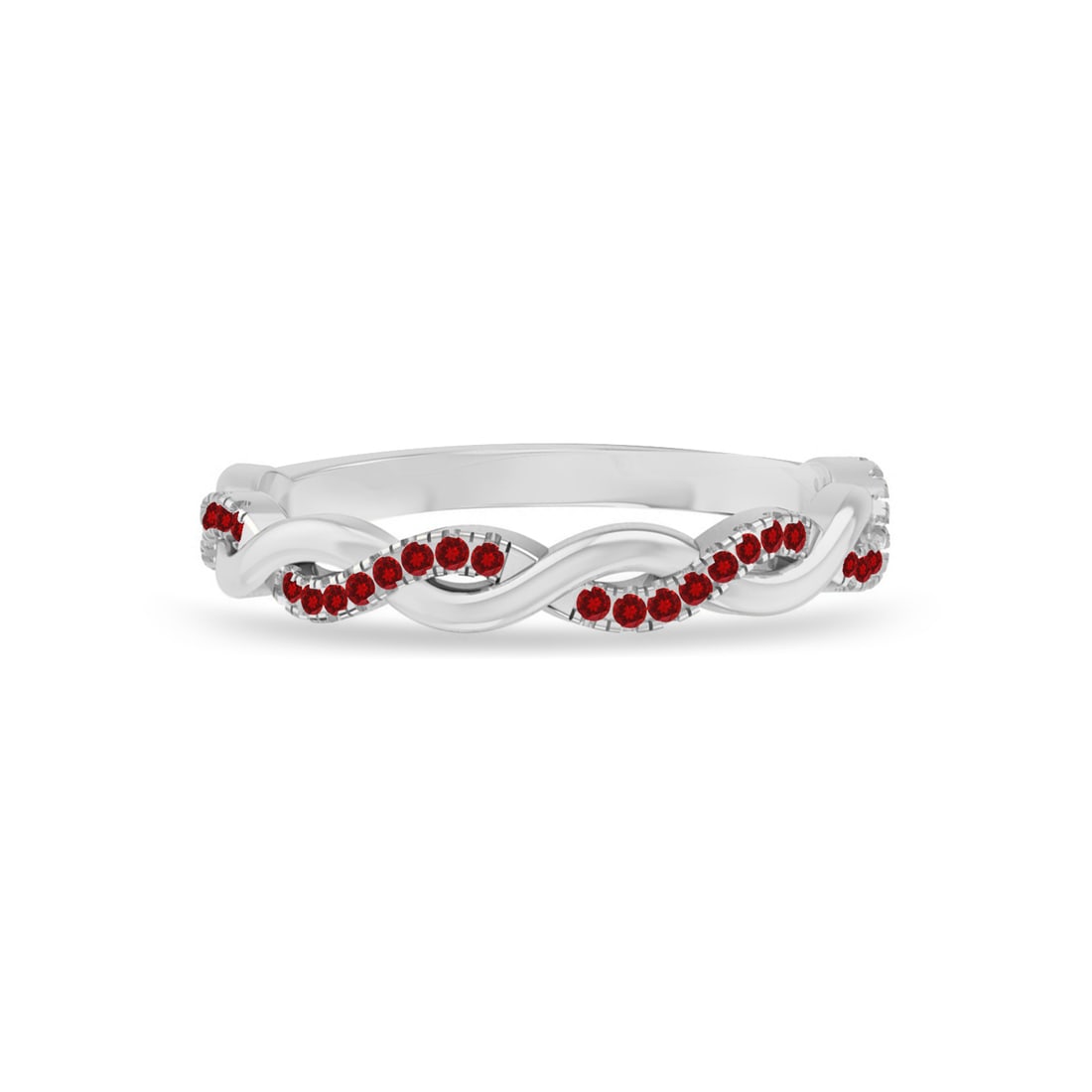 Natural Ruby Gemstone 92.5 Sterling Silver Ring - 4