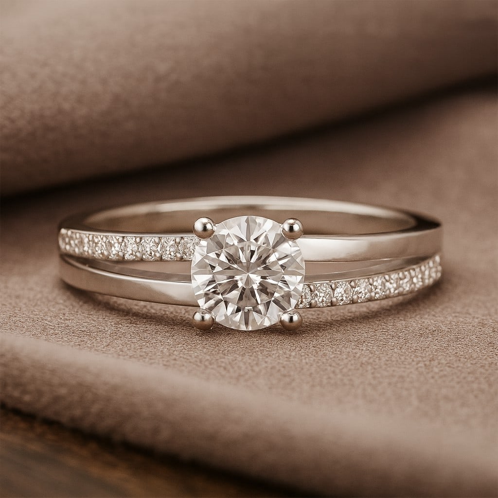 Lab Grown Diamond 92.5 Sterling Silver Ring: Lab Grown Diamond 92.5 Sterling Silver Ring Jewelry Type : Ring Gemstone : Lab Grown Diamond Gemstone Shape : Round Gemstone Size : 6 MM Gemstone Quantity : 1 Piece Diamond Type : Lab Gro