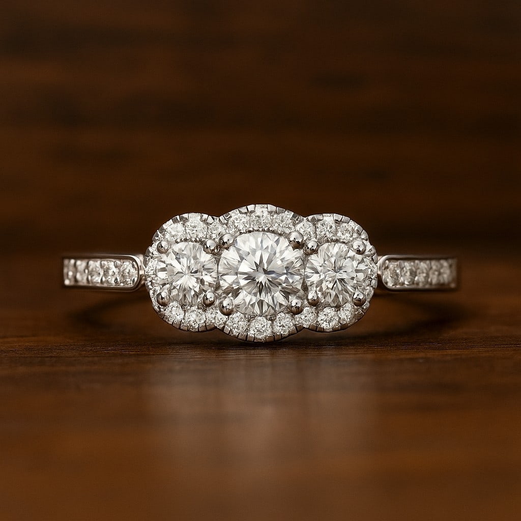 Lab Grown Diamond 92.5 Sterling Silver Ring: Lab Grown Diamond 92.5 Sterling Silver Ring Jewelry Type : Ring Gemstone : Lab Grown Diamond Gemstone Shape : Round Gemstone Size : 4 MM, 3MM Gemstone Quantity : 1 Piece, 2 Pieces Diamond Ty