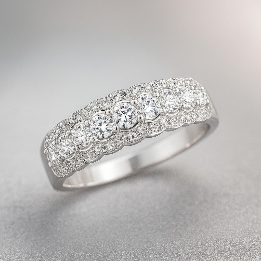 Lab Grown Diamond 92.5 Sterling Silver Ring (1 of 7)