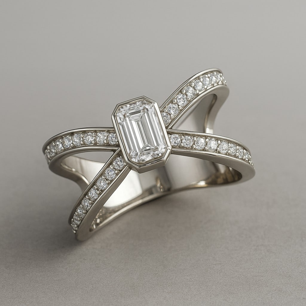 London Blue Topaz Gemstone & Lab Grown Diamonds Silver Ring: London Blue Topaz Gemstone & Lab Grown Diamonds Silver Ring Jewelry Type : Ring Gemstone : London Blue Topaz Gemstone Shape : Emerald Gemstone Size : 6x4 MM Gemstone Quantity : 1 Piece Diamo