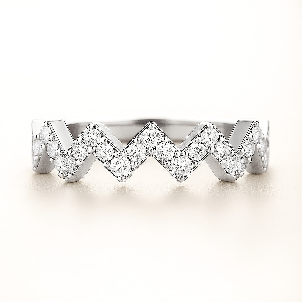 Lab Grown Diamond 92.5 Sterling Silver Ring (1 of 7)