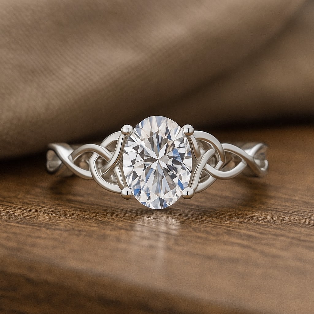 Lab Grown Diamond 92.5 Sterling Silver Ring: Lab Grown Diamond 92.5 Sterling Silver Ring Jewelry Type : Ring Gemstone : Lab Grown Diamond Gemstone Shape : Oval Gemstone Size : 8x6 MM Gemstone Quantity : 1 Piece Diamond Type : Lab Gr