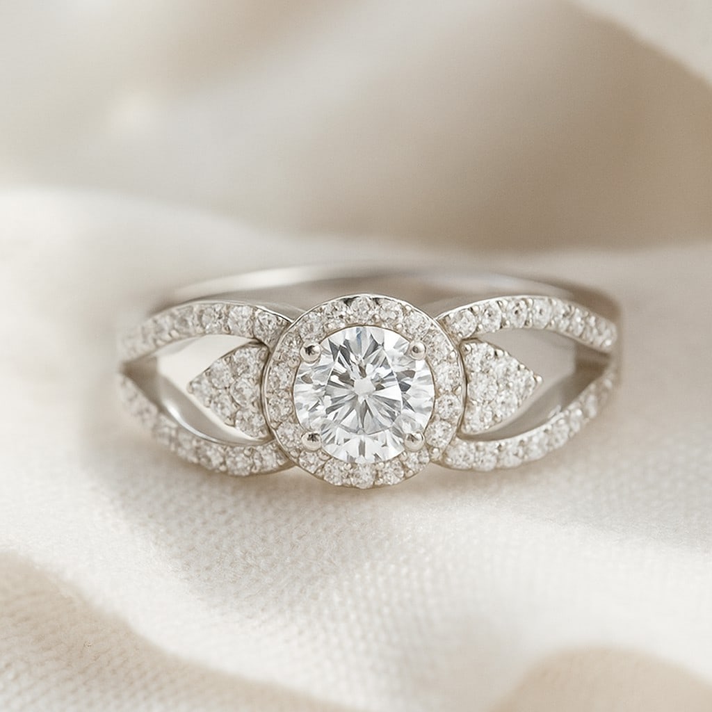 Lab Grown Diamond 92.5 Sterling Silver Ring (1 of 7)