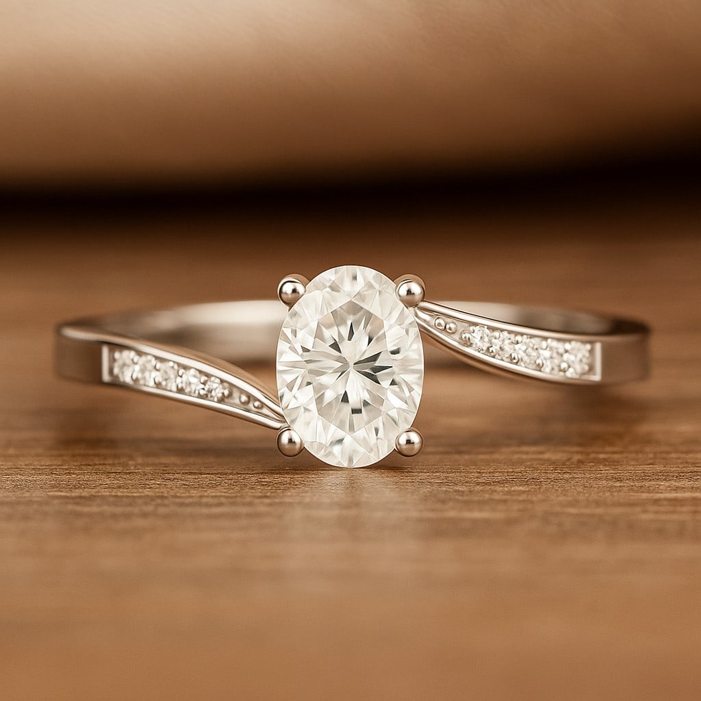 Lab Grown Diamond 92.5 Sterling Silver Ring: Lab Grown Diamond 92.5 Sterling Silver Ring Jewelry Type : Ring Gemstone : Lab Grown Diamond Gemstone Shape : Oval Gemstone Size : 7x5 MM Gemstone Quantity : 1 Piece Diamond Type : Lab Gr