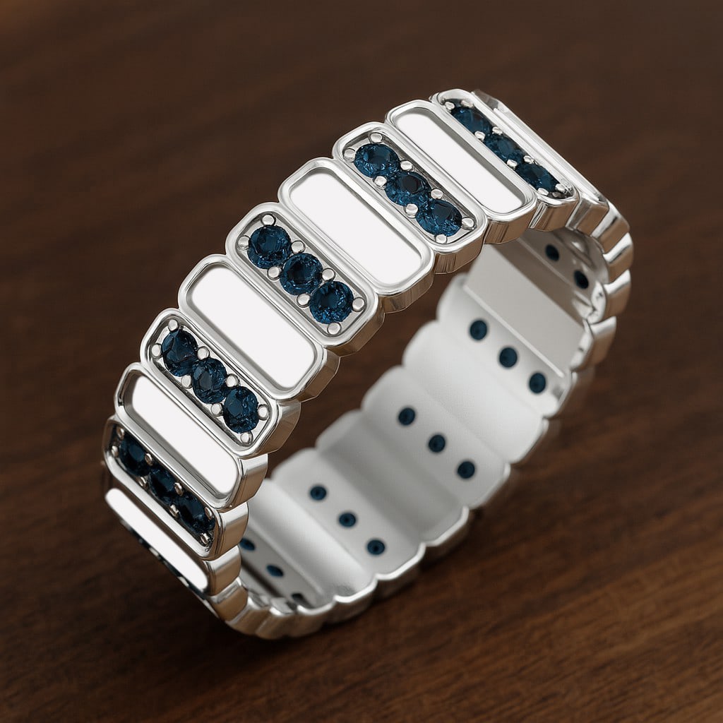 Natural London Blue Topaz Gemstone 92.5 Sterling Silver Ring: Natural London Blue Topaz Gemstone 92.5 Sterling Silver Ring Jewelry Type : Ring Gemstone : Natural London Blue Topaz Gemstone Shape : Round Gemstone Size : 1.5 MM Gemstone Quantity : 36 Pieces