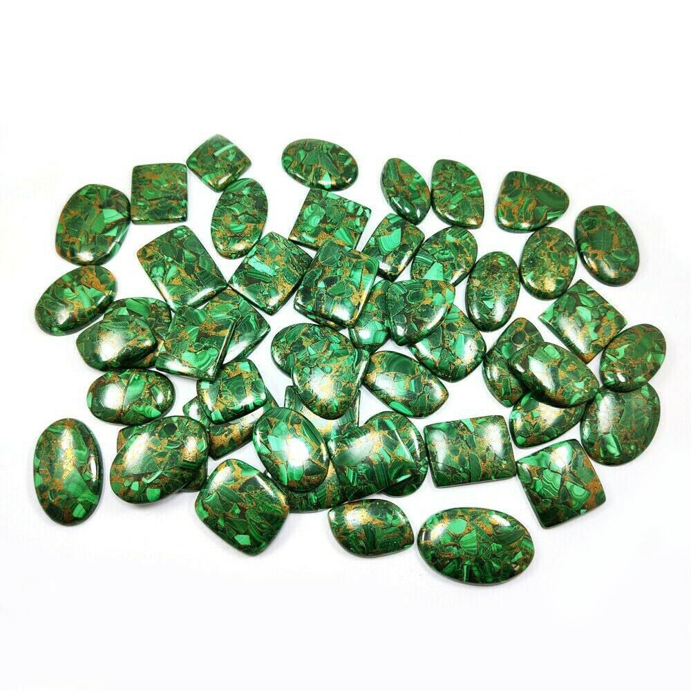 Copper Malachite Gemstone Mix Shape 1000 Cts. (1 of 2)