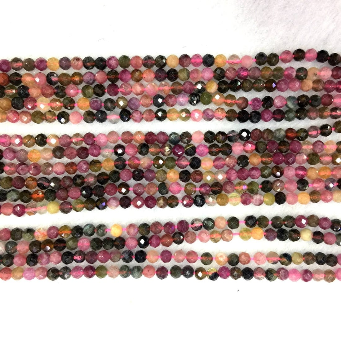 Natural Multi Tourmaline Gemstone 2.5 mm Round Faceted Cut Beads 10 Strand: Natural Multi Tourmaline Gemstone 2.5 mm Micro Round Faceted Cut Beads Rondelle 10 Strand 15.5 Inches Each Product Type : Loose Beads Strand Gemstone : Multi Tourmaline Beads Shape : Round Faceted Cut