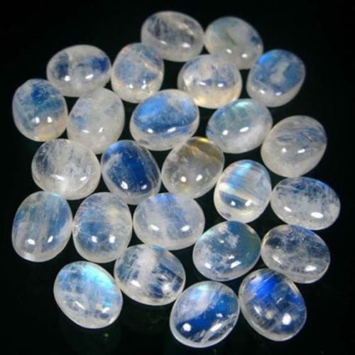 Rainbow Moonstone 9x7 MM Oval Cabochon 20 Pieces (1 of 1)