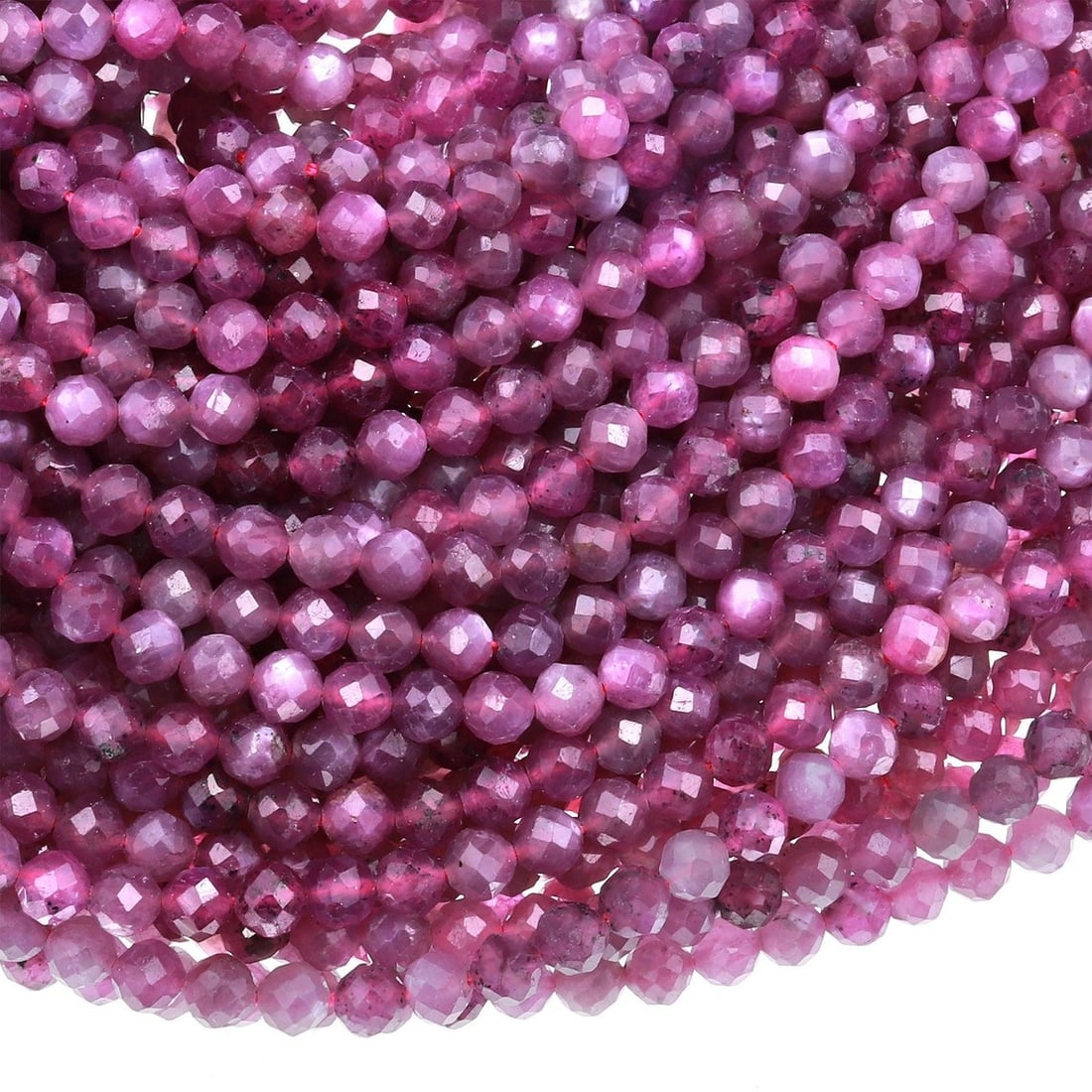 Natural Star Ruby Gemstone 3 mm Round Micro Faceted Beads 10 Strand: Natural Star Ruby Gemstone 3 mm Round Micro Faceted Beads 10 Strand Product Type : Loose Beads Strand Gemstone : Star Ruby Beads Shape : Round Micro Faceted Beads Size : 3 mm Quantity : 10