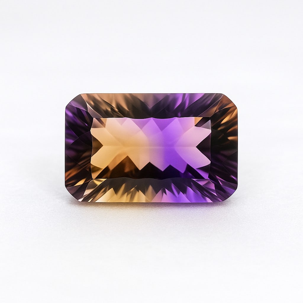 Natural Ametrine 15.35 Ct Octagon Cut Gemstone (1 of 6)
