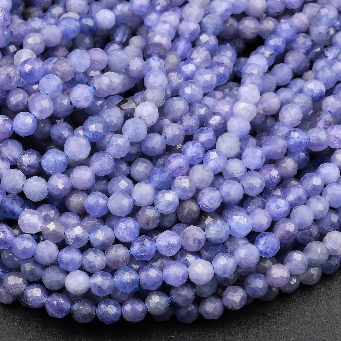 Natural Tanzanite Gemstone 2 mm Round Micro Faceted Beads 10 Strand: Natural Tanzanite Gemstone 2 mm Round Micro Faceted Beads 10 Strand Product Type : Loose Beads Strand Gemstone : Tanzanite Beads Shape : Round Micro Faceted Beads Size : 2 mm Quantity : 10