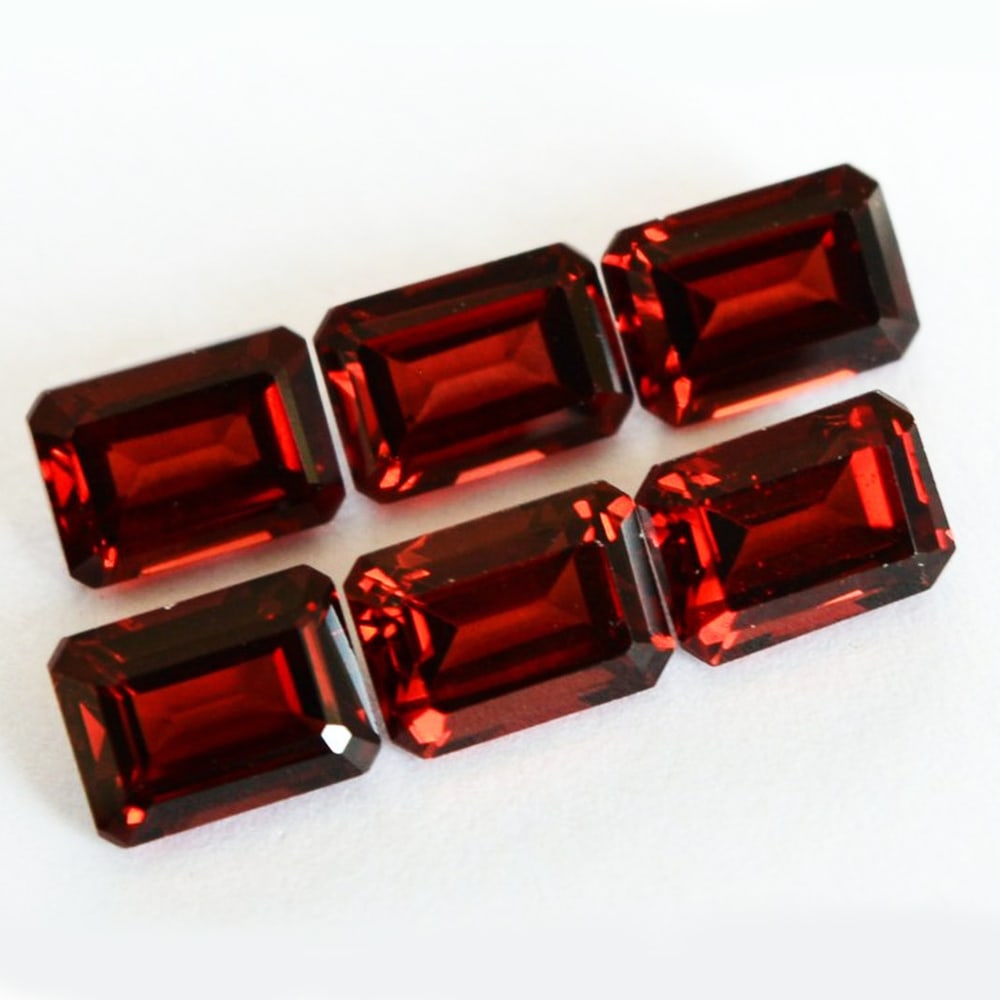 Red Garnet 5x3 MM Octagon Faceted Cut 50 Pieces (1 of 4)
