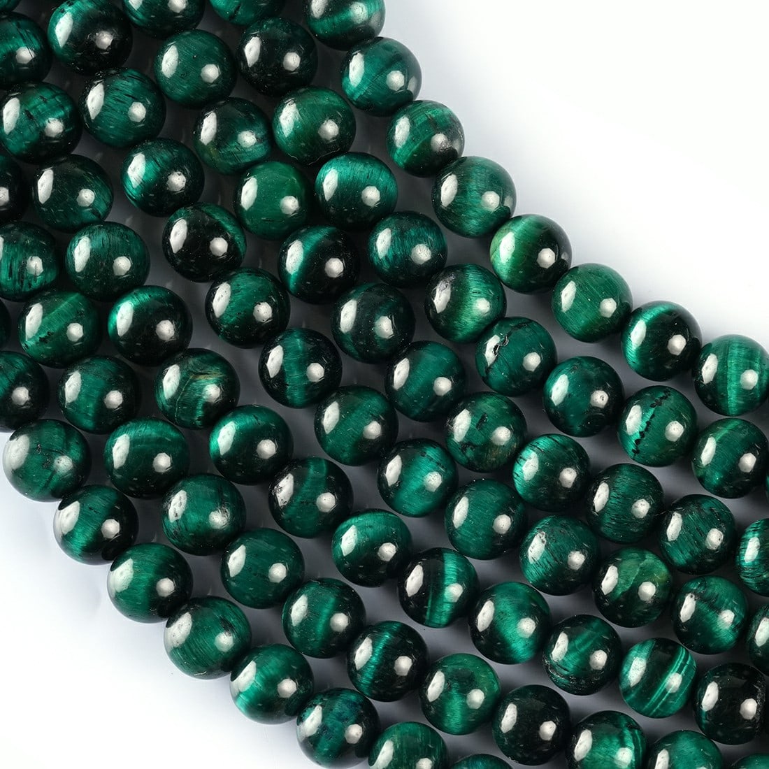 Green Tiger's Eye Gemstone 6 MM Round Smooth Beads 10 Strand (1 of 6)