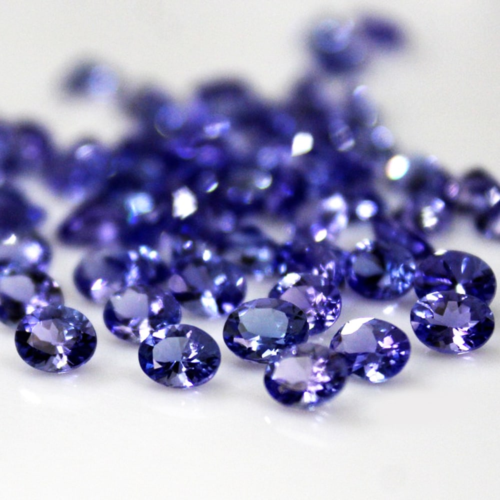 Tanzanite 4x3 MM Oval Faceted Cut 50 Pieces (1 of 4)