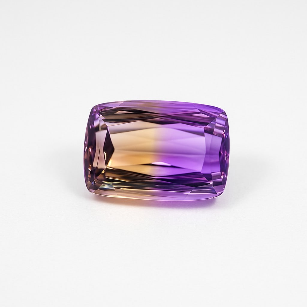 Natural Ametrine 18.6 Ct Cushion Cut Gemstone (1 of 6)