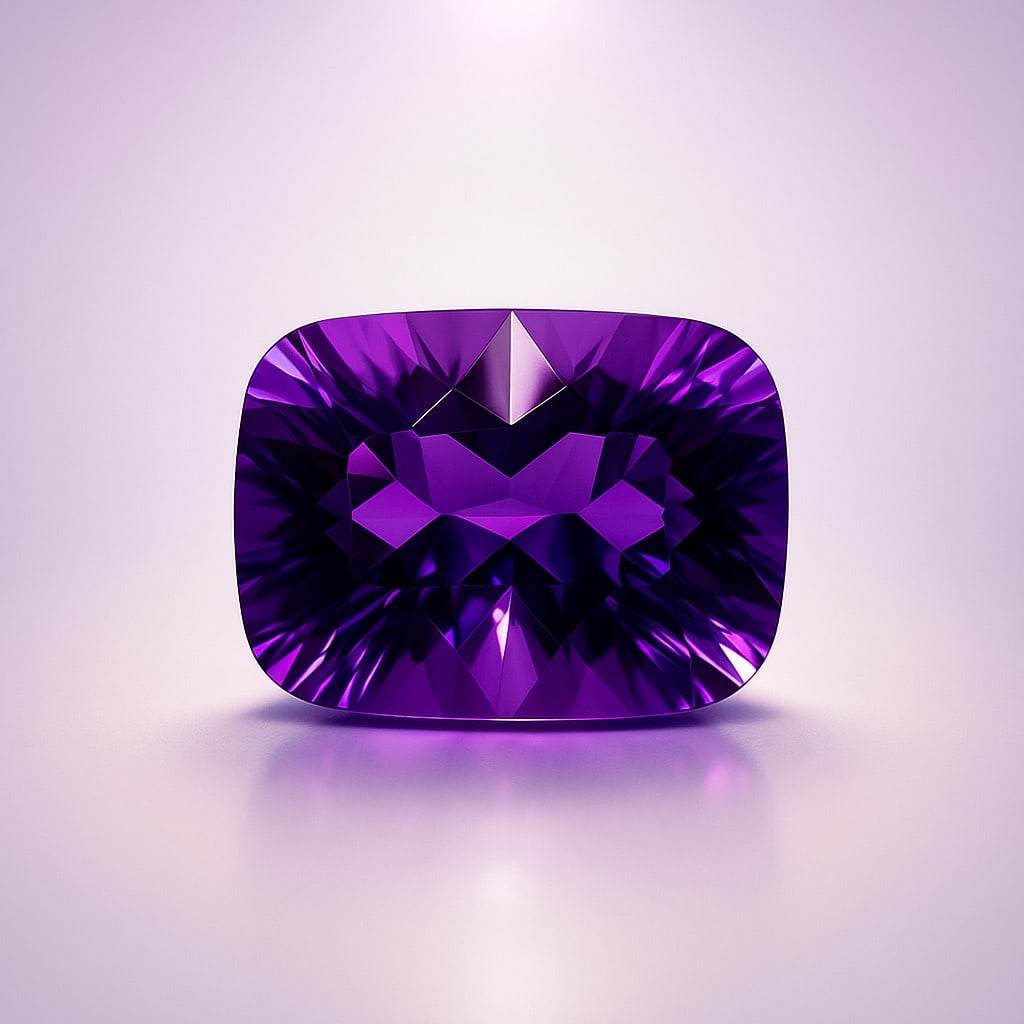 Natural Amethyst 14.6 Ct Octagon Cut Gemstone (1 of 6)