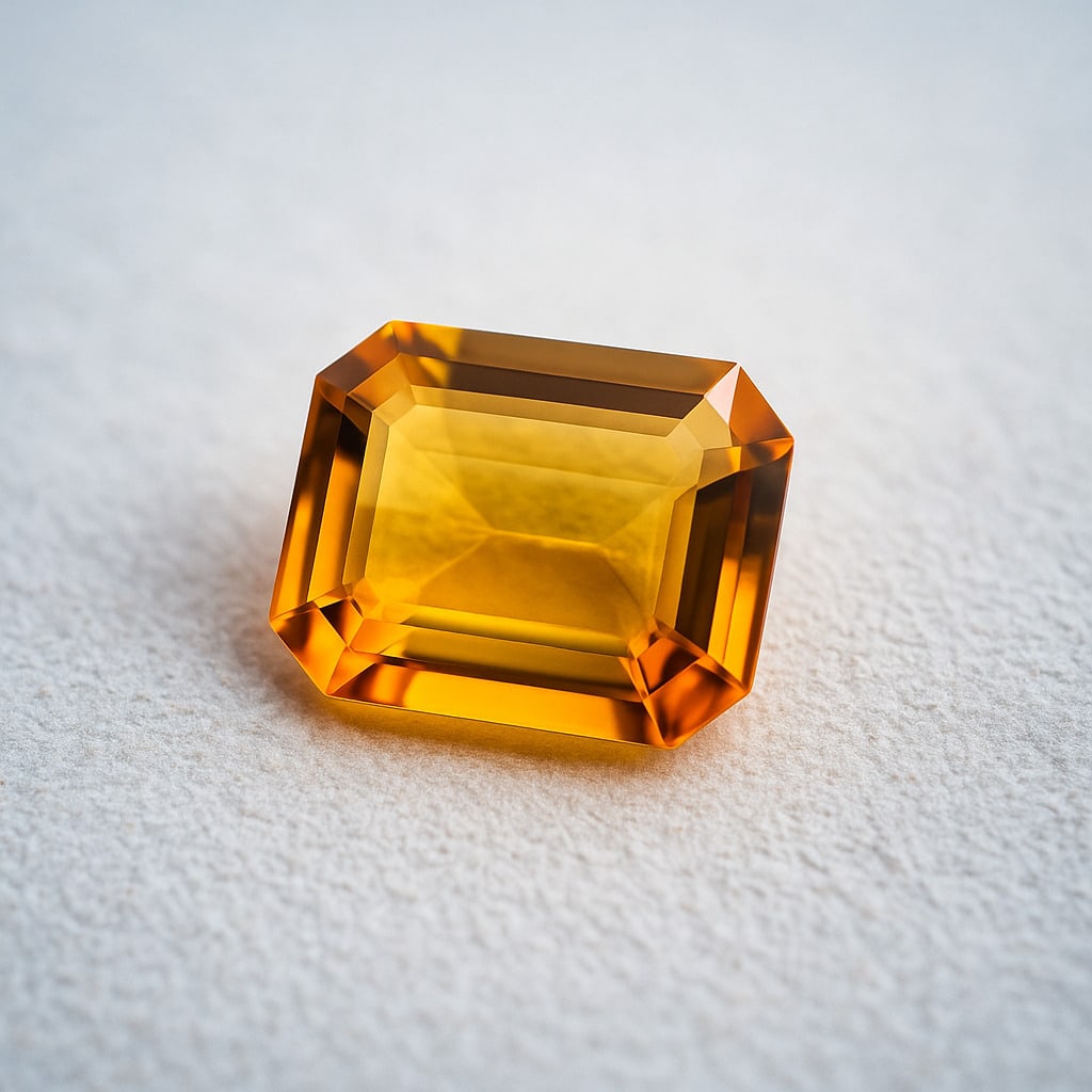Natural Citrine 19.55 Ct Octagon Cut Gemstone (1 of 5)