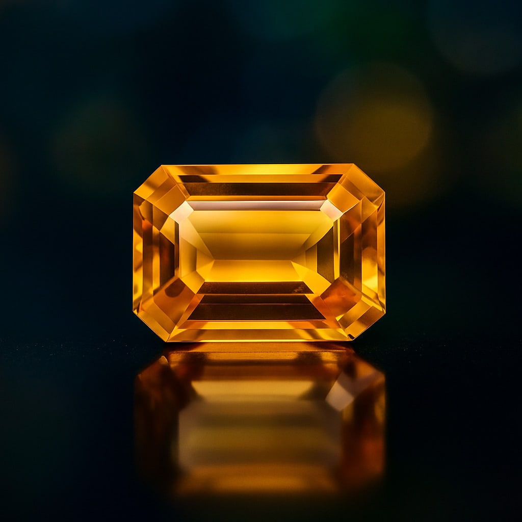 Natural Citrine 15.95 Ct Octagon Cut Gemstone (1 of 6)