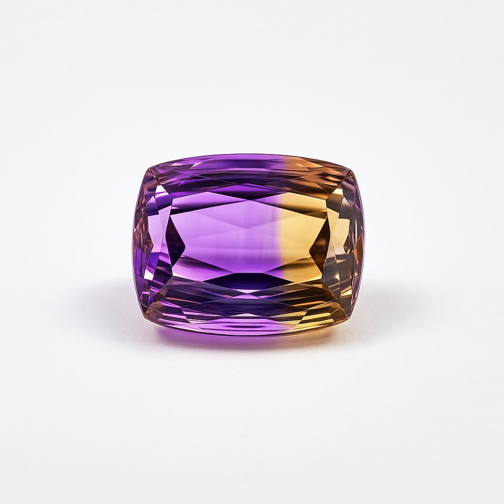 Natural Ametrine 14.05 Ct Cushion Cut Gemstone (1 of 5)