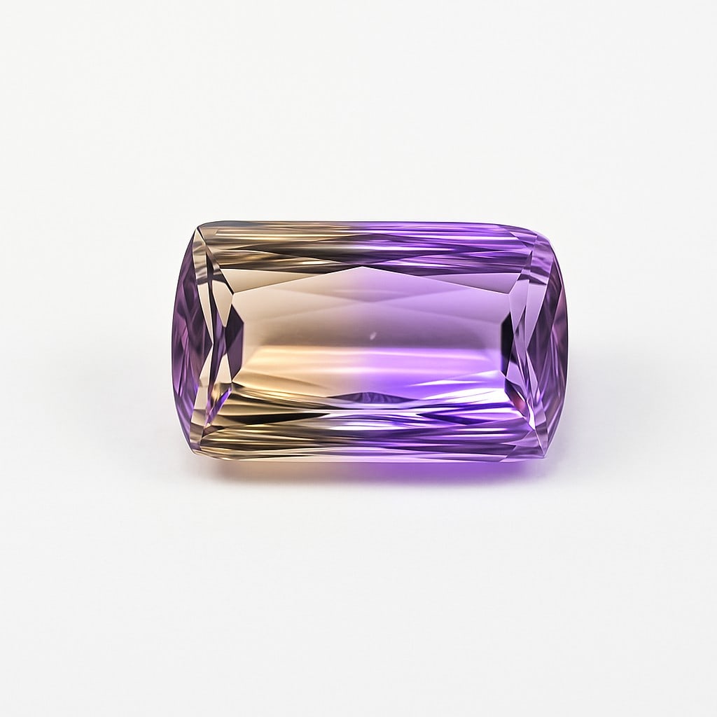 Natural Ametrine 12.85 Ct Cushion Cut Gemstone (1 of 5)