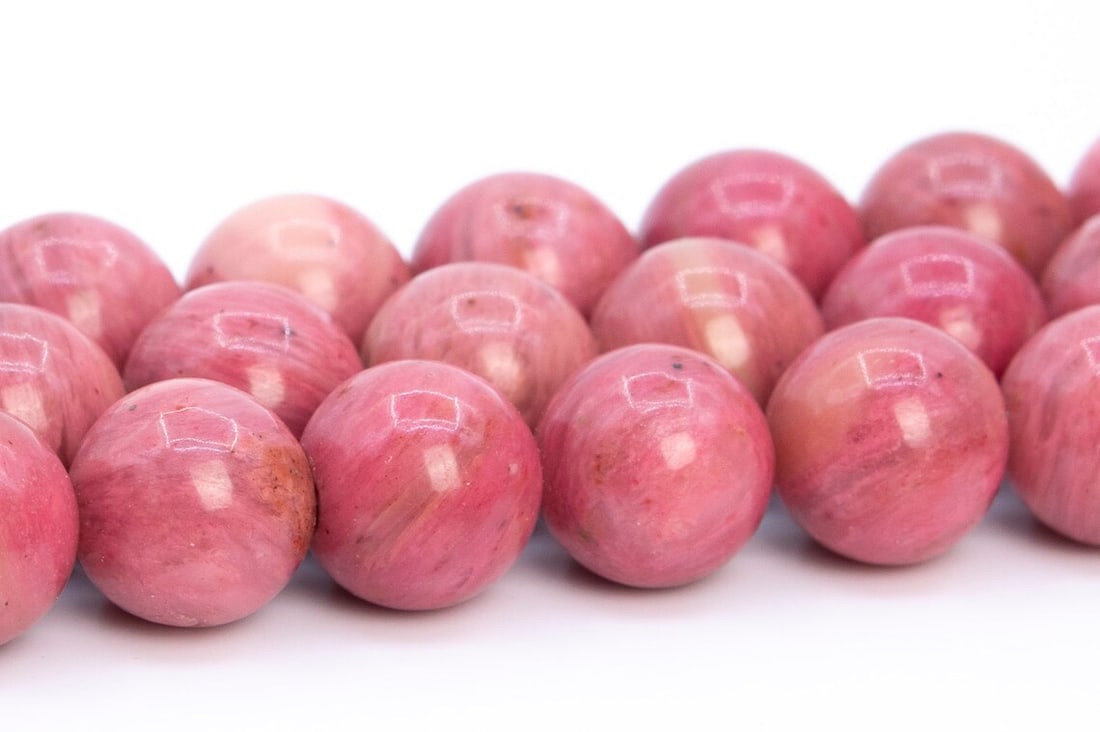 Natural Rhodonite AAA Quality Gemstone 6 mm Round Smooth Plain Beads 10 Strand: Natural Rhodonite AAA Quality Gemstone 6 mm Round Smooth Plain Beads 10 Strand Product Type : Loose Beads Strand Gemstone : Rhodonite AAA Quality Beads Shape : Round Smooth Plain Beads Size : 6 mm