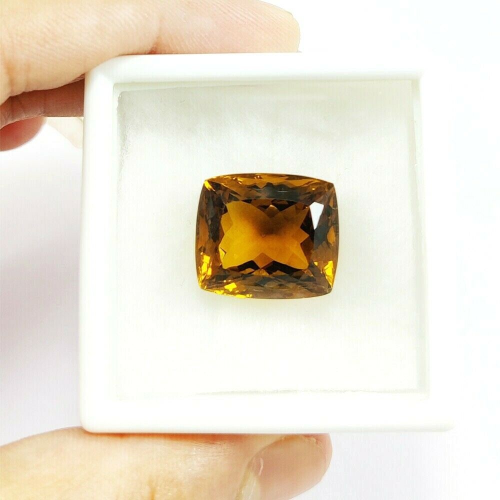 Natural Honey Quartz Cushion Faceted Cut 30.25 Carats Gemstone: Natural Honey Quartz Cushion Faceted Cut 30.25 Carats Gemstone Gemstone : Honey Quartz Stone Shape : Cushion Stone Cutting Type : Faceted Cut Stone Weight : 30.25 Carats Stone Measurement : </