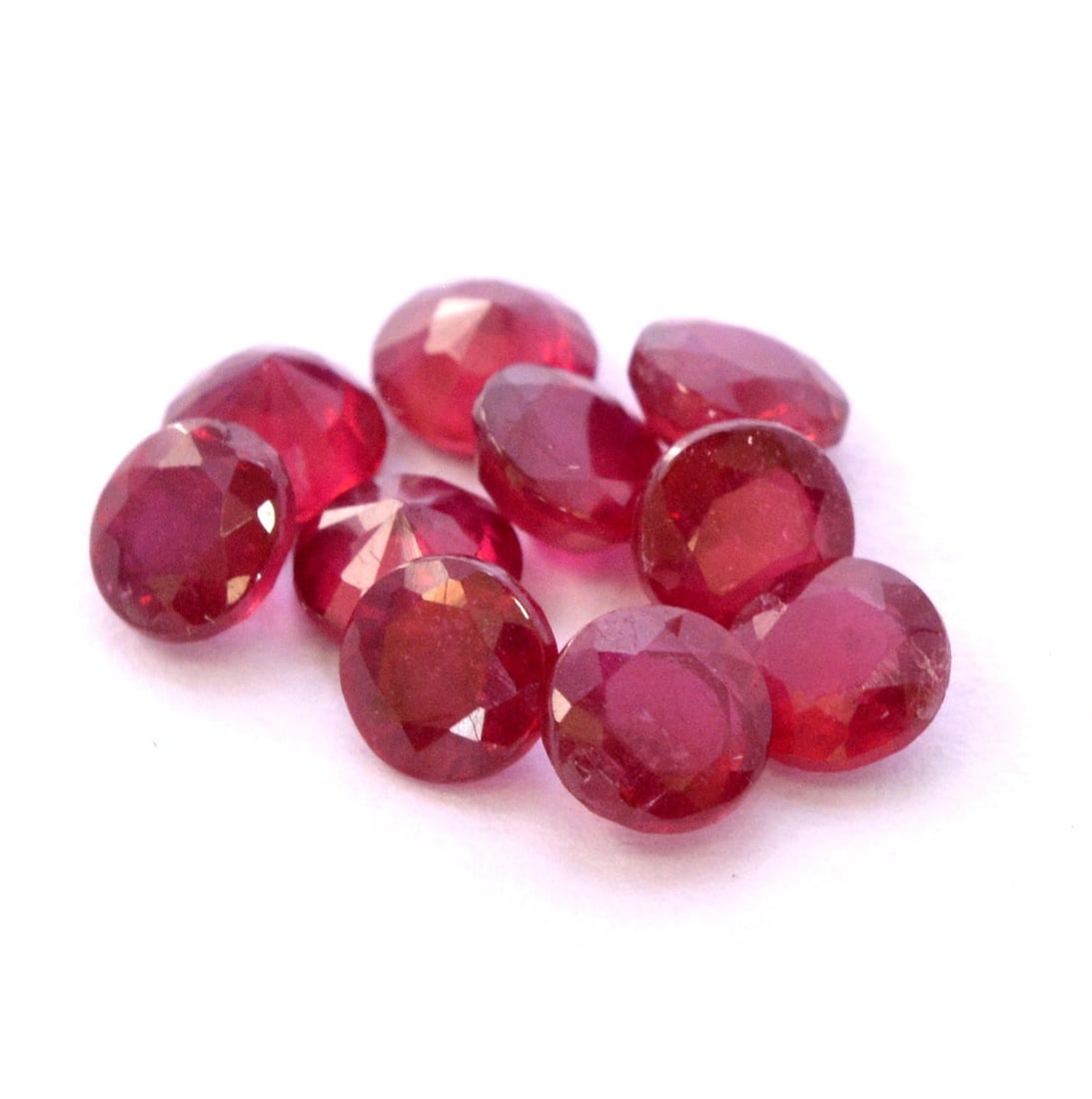 Ruby 5 MM Round Faceted Cut 30 Pieces (1 of 3)