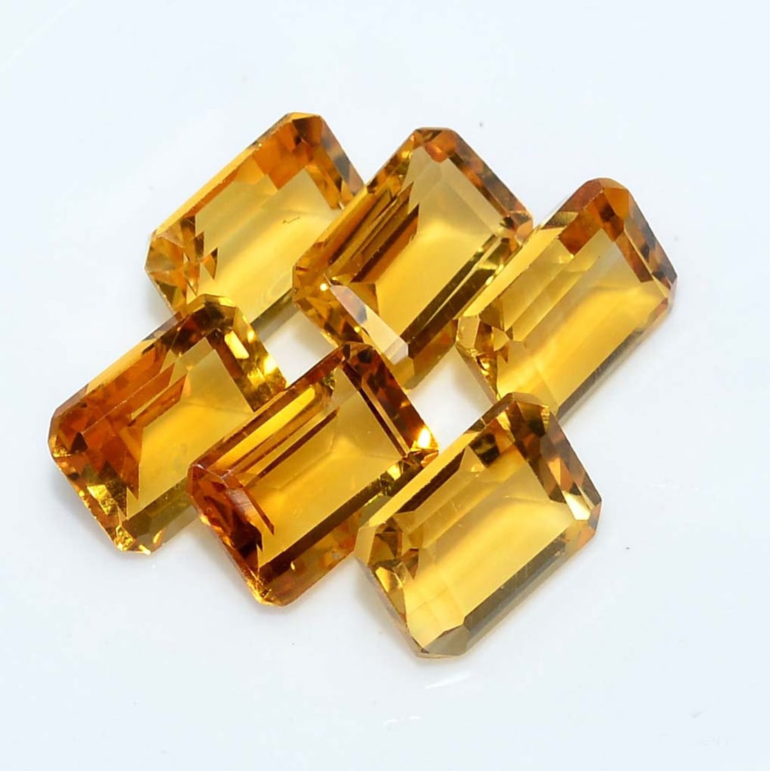 Citrine 6x4 MM Octagon Faceted Cut 40 Pieces (1 of 2)