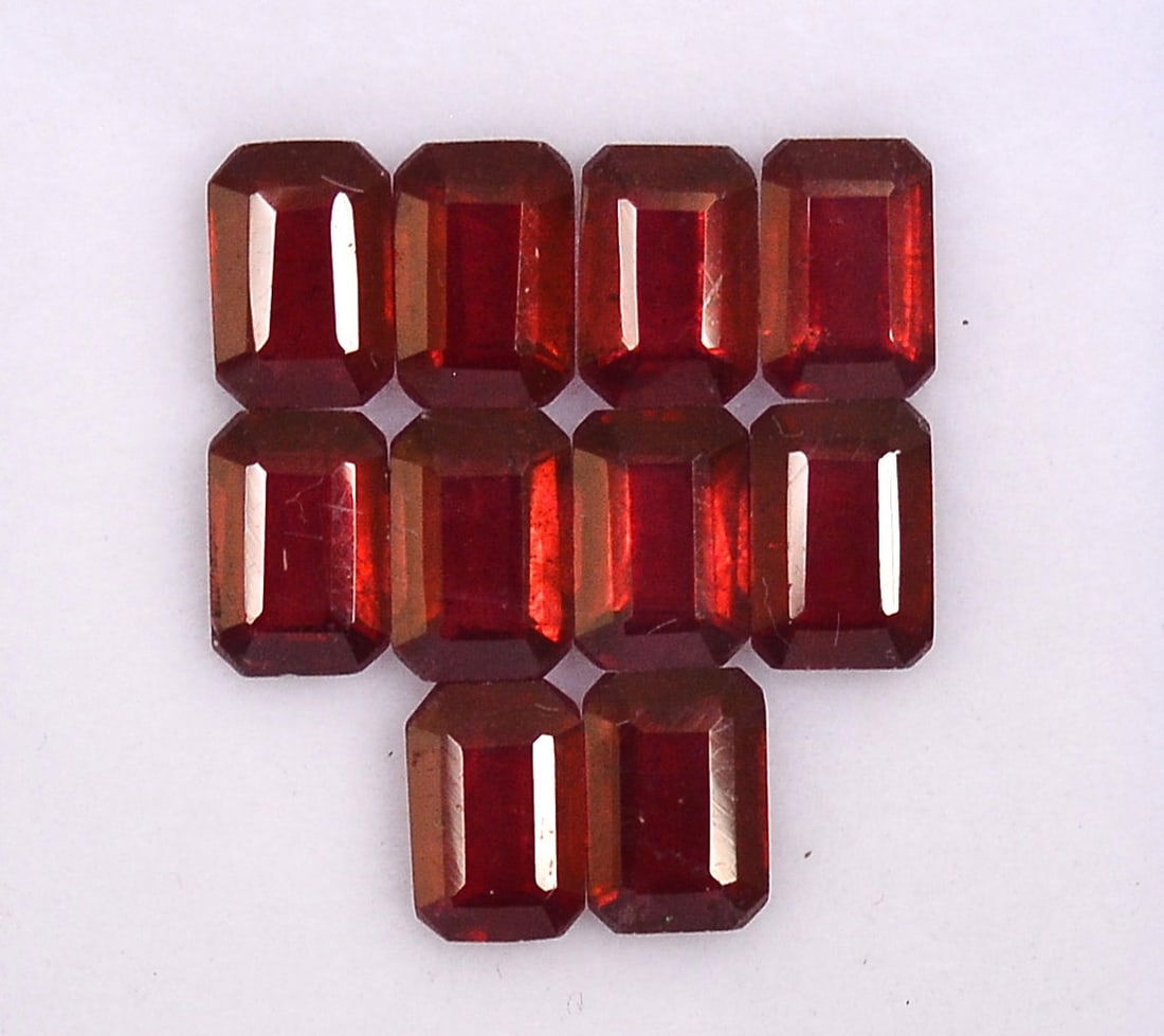 Ruby 6x4 MM Octagon Faceted Cut 30 Pieces (1 of 5)