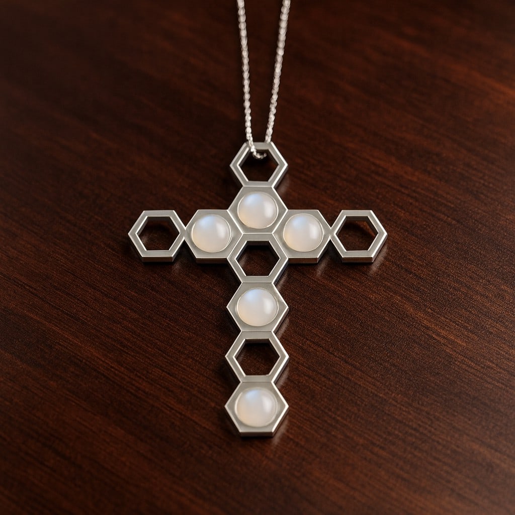 Natural Moonstone Gemstone 92.5 Sterling Silver Pendant with Chain: Natural Moonstone Gemstone 92.5 Sterling Silver Pendant with Chain Gemstone Shape : Round Gemstone Size : 3 MM Gemstone Quantity : 5 Pieces Metal : Silver Metal Purity : 92.5 Sterling Silver Pe