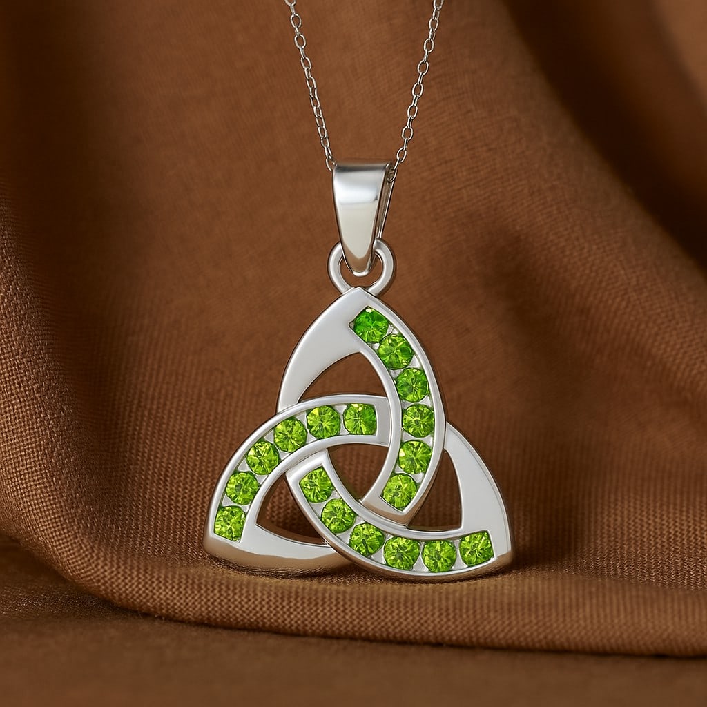 Natural Peridot Gemstone 92.5 Sterling Silver Pendant with Chain: Natural Peridot Gemstone 92.5 Sterling Silver Pendant with Chain Gemstone Shape : Round Gemstone Size : 1.8 MM Gemstone Quantity : 18 Pieces Metal : Silver Metal Purity : 92.5 Sterling Silver P