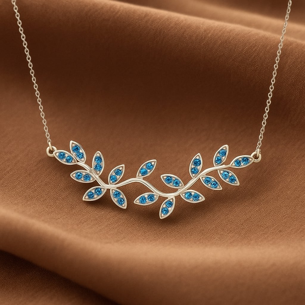 Natural Swiss Blue Topaz Gemstone 92.5 Sterling Silver Necklace: Natural Swiss Blue Topaz Gemstone 92.5 Sterling Silver Necklace Gemstone Shape : Round Gemstone Size : 1.4 MM Gemstone Quantity : 34 Pieces Metal : Silver Metal Purity : 92.5 Sterling Silver Pe