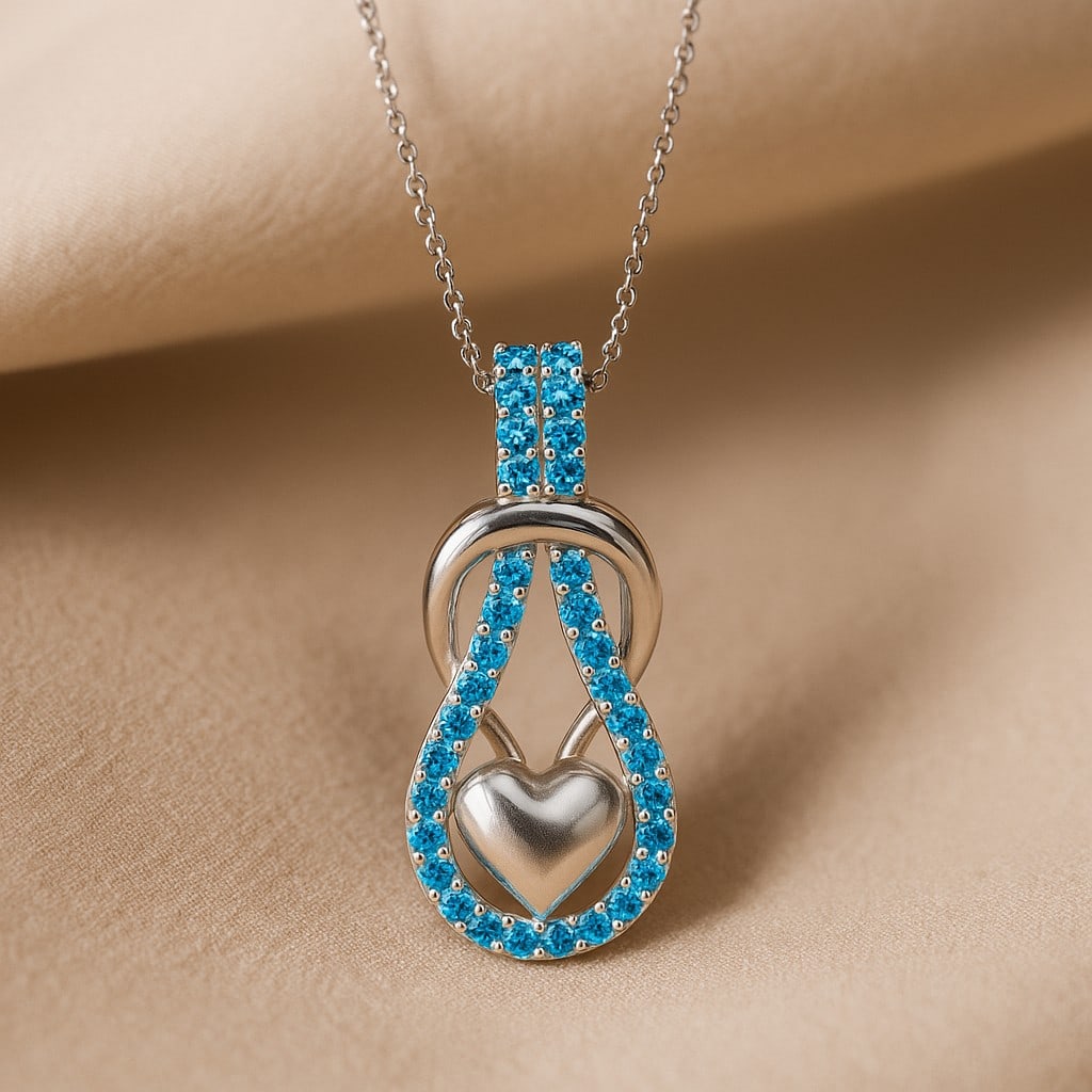 Natural Swiss Blue Topaz Gemstone 92.5 Sterling Silver Pendant with Chain: Natural Swiss Blue Topaz Gemstone 92.5 Sterling Silver Pendant with Chain Gemstone Shape : Round Gemstone Size : 1.4 MM Gemstone Quantity : 34 Pieces Metal : Silver Metal Purity : 92.5 Sterling Silver