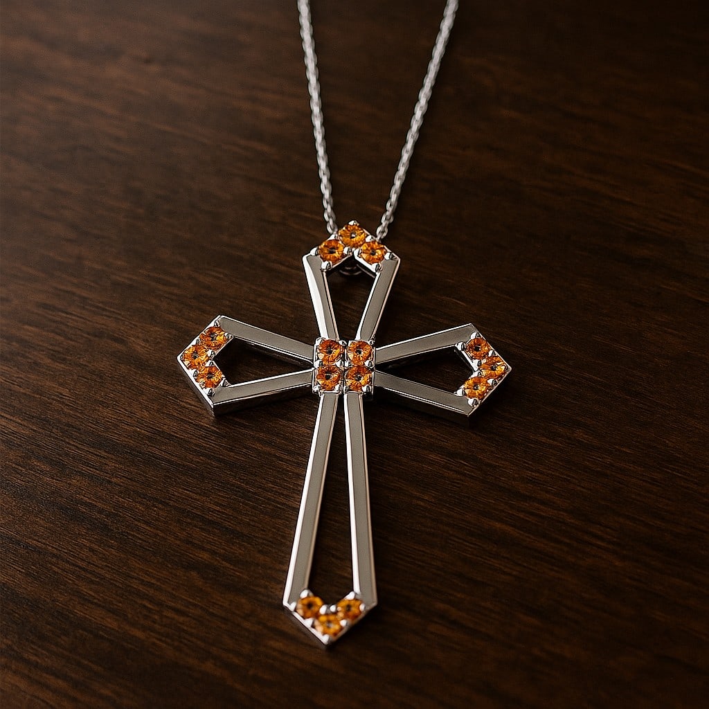 Natural Citrine Gemstone 92.5 Sterling Silver Pendant with Chain: Natural Citrine Gemstone 92.5 Sterling Silver Pendant with Chain Gemstone Shape : Round Gemstone Size : 1.1 MM, 1 MM Gemstone Quantity : 4 Pieces, 12 Pieces Metal : Silver Metal Purity : 92.5 Sterling