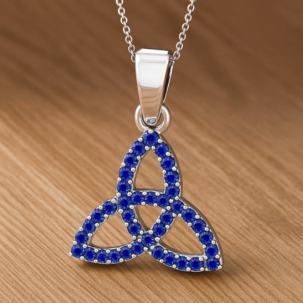 Natural Tanzanite Gemstone 92.5 Sterling Silver Pendant with Chain: Natural Tanzanite Gemstone 92.5 Sterling Silver Pendant with Chain Gemstone Shape : Round Gemstone Size : 1.1 MM Gemstone Quantity : 40 Pieces Metal : Silver Metal Purity : 92.5 Sterling Silver