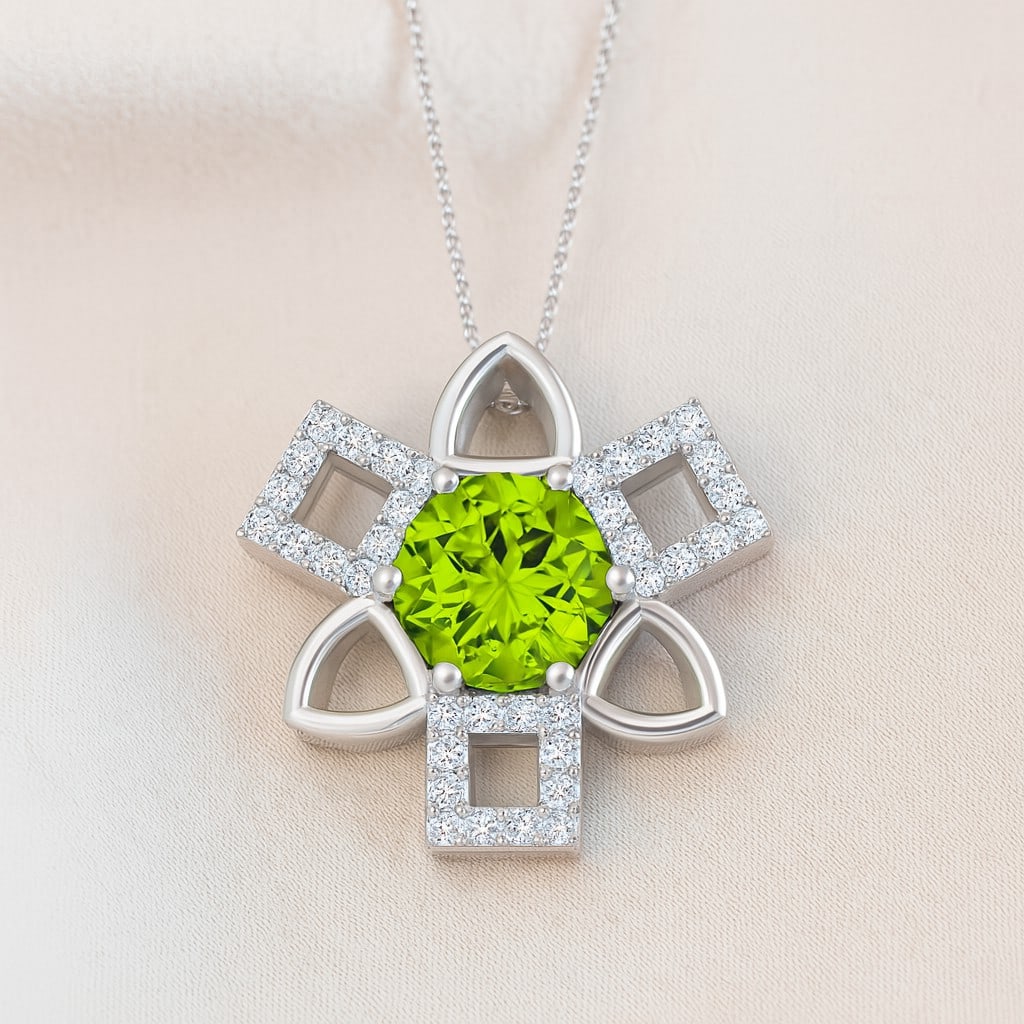 Natural Pearl & Diamond 92.5 Sterling Silver Pendant with Chain: Natural Pearl & Diamond 92.5 Sterling Silver Pendant with Chain Gemstone Shape : Round Gemstone Size : 6 MM Gemstone Quantity : 1 Piece Diamond Type : Lab Grown Diamond Shape : Round Diamond Co