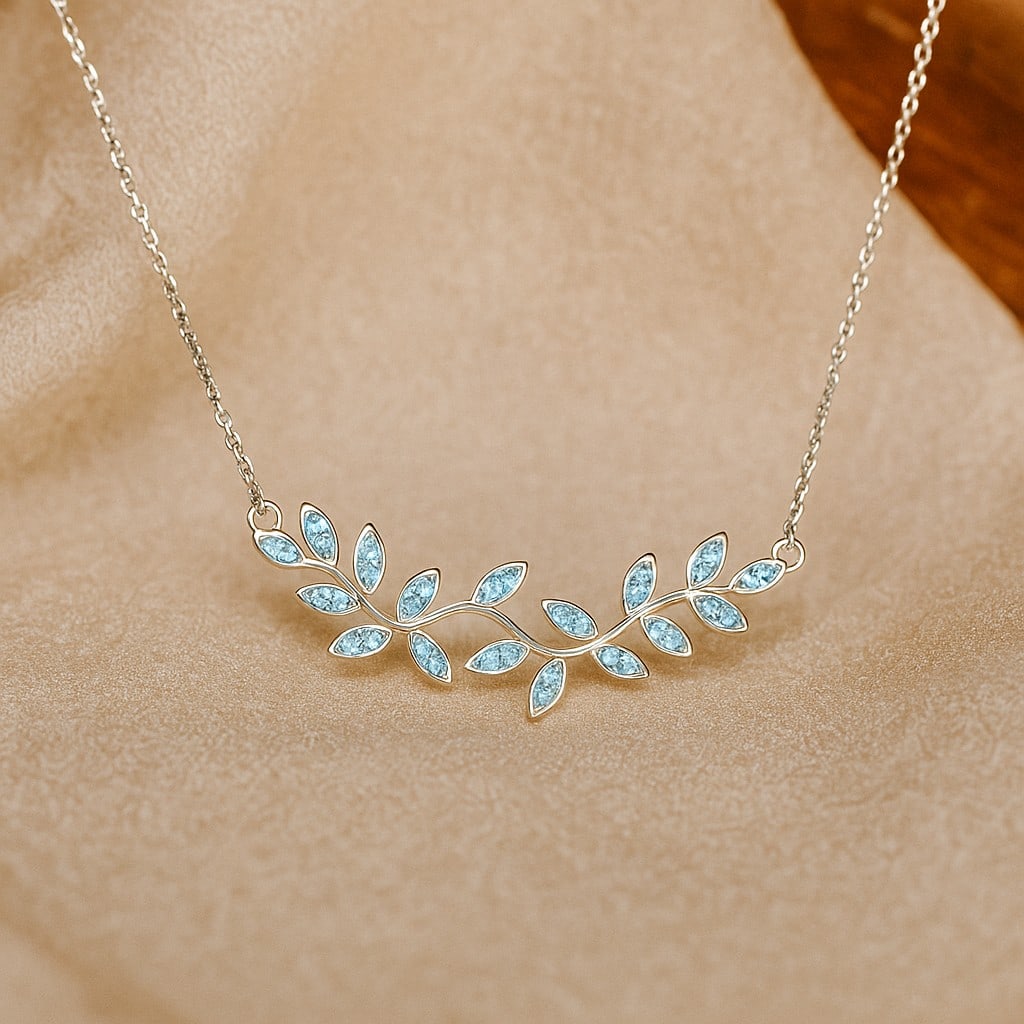 Natural Aquamarine Gemstone 92.5 Sterling Silver Necklace: Natural Aquamarine Gemstone 92.5 Sterling Silver Necklace Gemstone Shape : Round Gemstone Size : 1.4 MM Gemstone Quantity : 34 Pieces Metal : Silver Metal Purity : 92.5 Sterling Silver Pendant