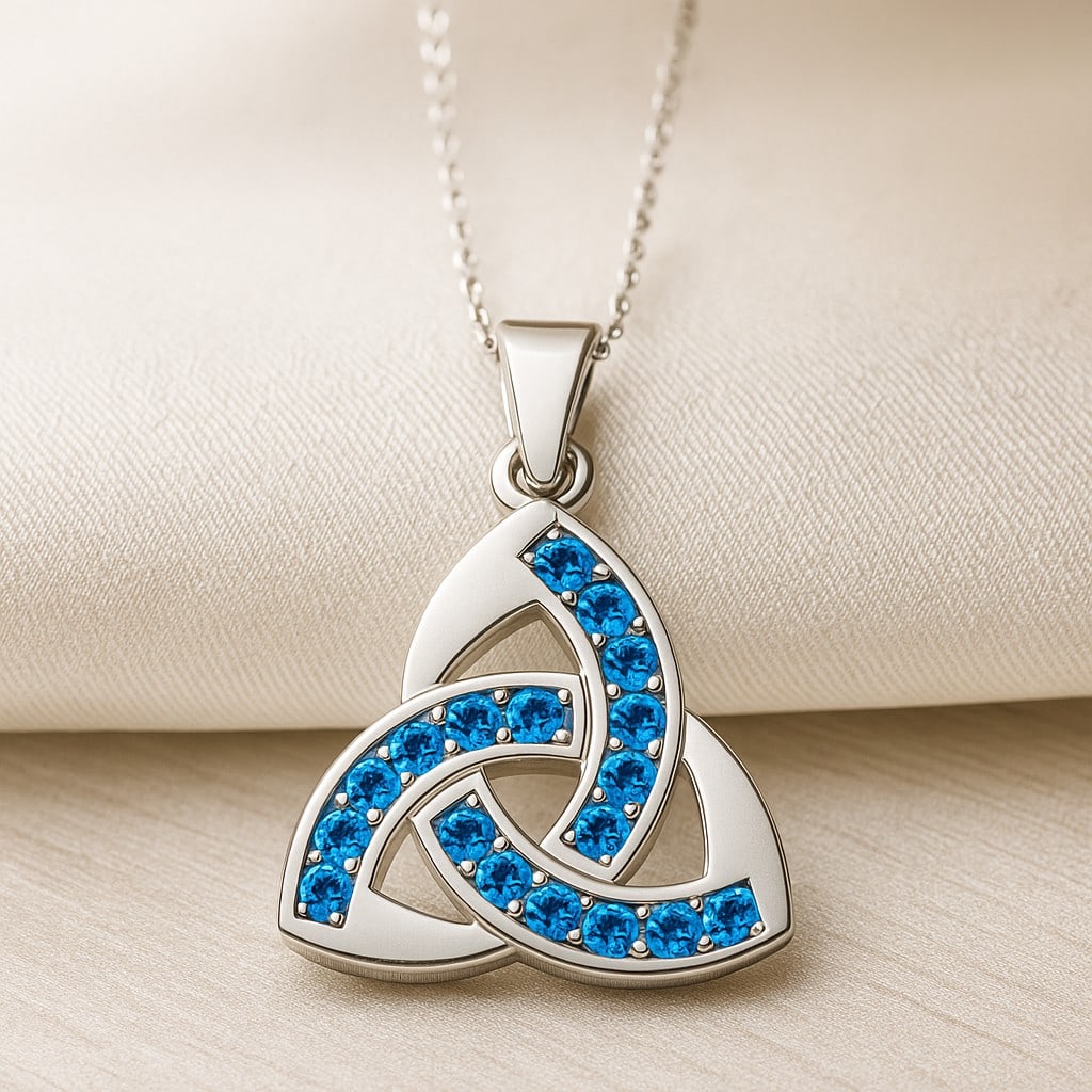 Natural Swiss Blue Topaz Gemstone 92.5 Sterling Silver Pendant with Chain: Natural Swiss Blue Topaz Gemstone 92.5 Sterling Silver Pendant with Chain Gemstone Shape : Round Gemstone Size : 1.8 MM Gemstone Quantity : 18 Pieces Metal : Silver Metal Purity : 92.5 Sterling Silver