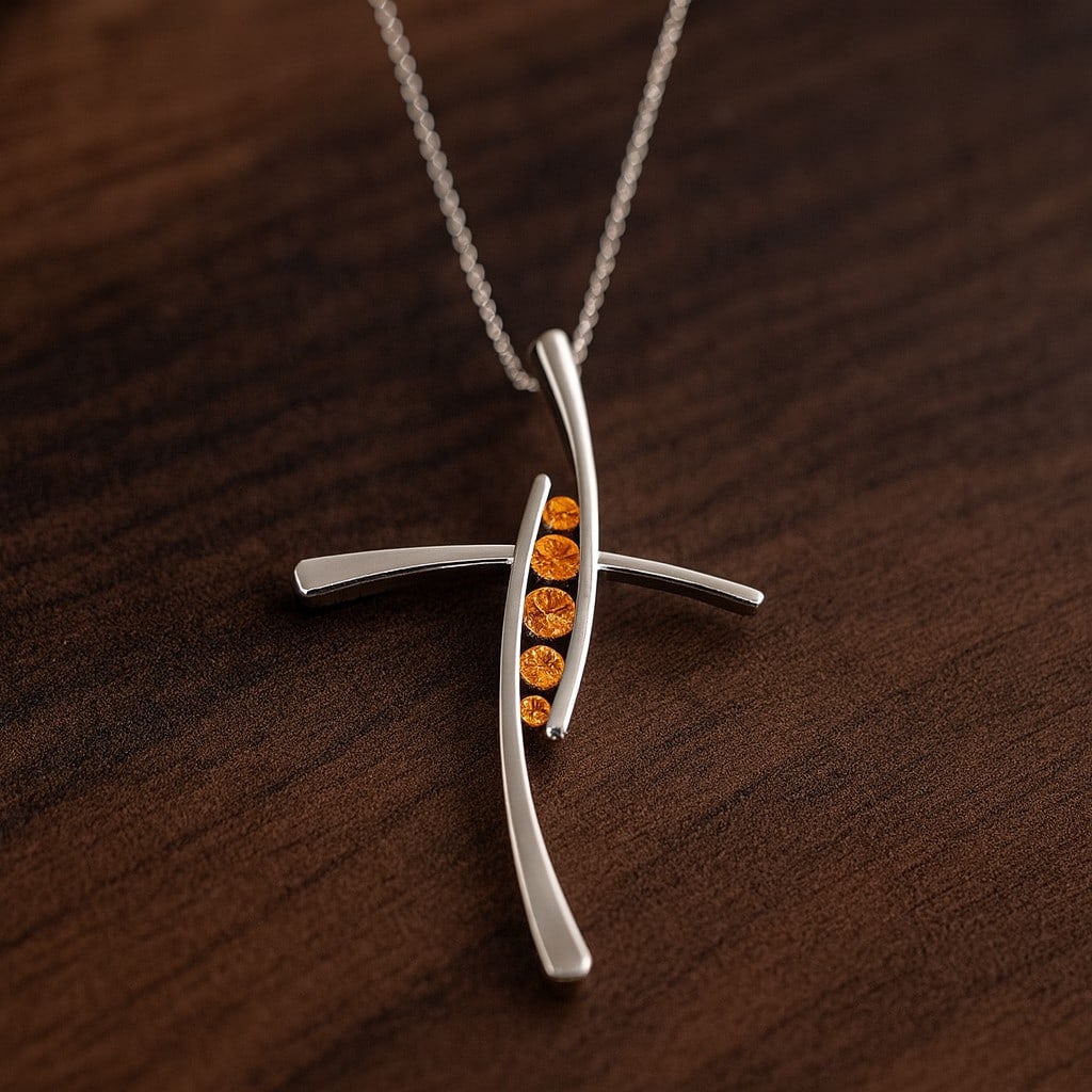 Natural Citrine Gemstone 92.5 Sterling Silver Pendant with Chain: Natural Citrine Gemstone 92.5 Sterling Silver Pendant with Chain Gemstone Shape : Round Gemstone Size : 2.7 MM, 2.4 MM, 1.8 MM Gemstone Quantity : 5 Pieces Metal : Silver Metal Purity : 92.5 Sterling