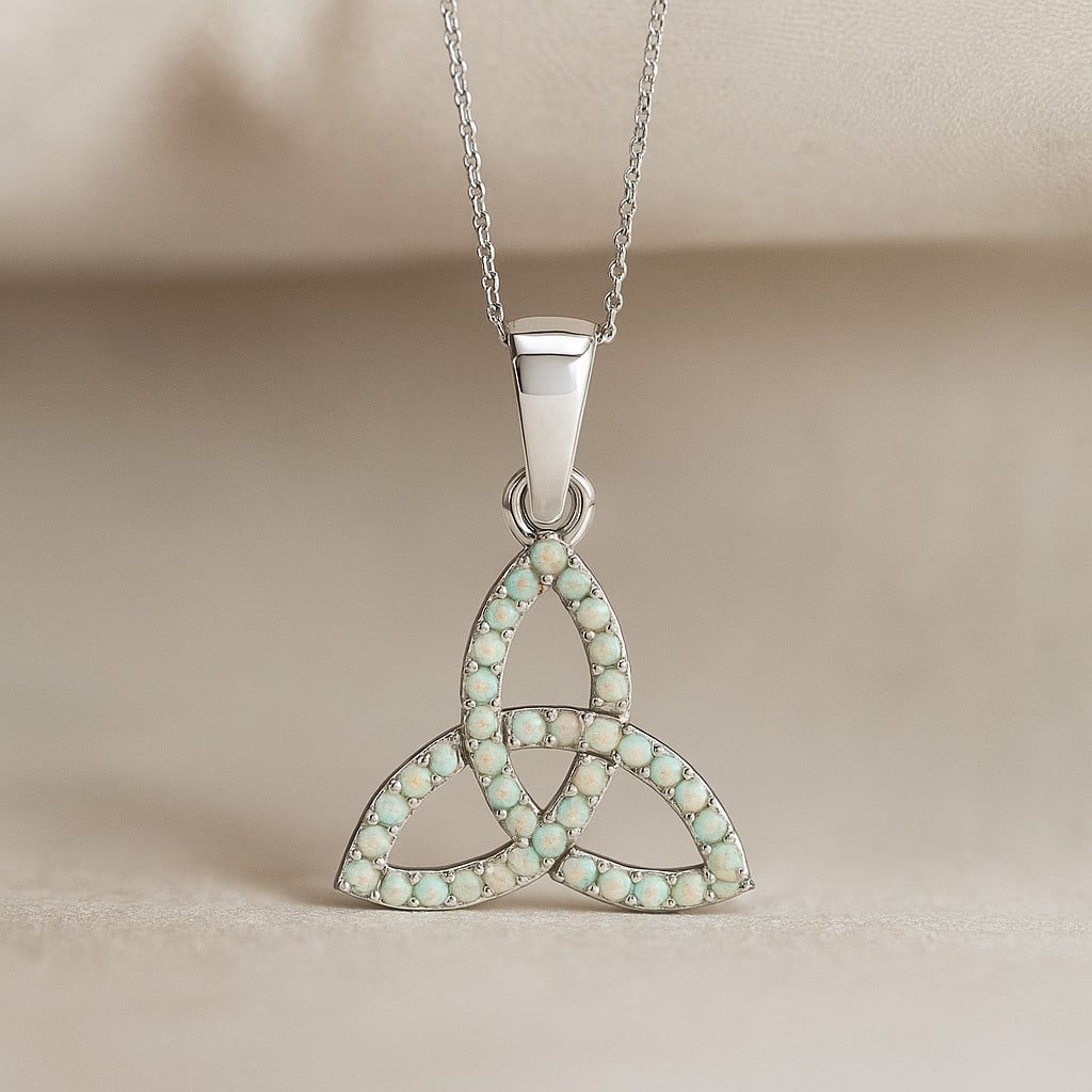 Natural Opal Gemstone 92.5 Sterling Silver Pendant with Chain: Natural Opal Gemstone 92.5 Sterling Silver Pendant with Chain Gemstone Shape : Round Gemstone Size : 1.1 MM Gemstone Quantity : 40 Pieces Metal : Silver Metal Purity : 92.5 Sterling Silver Pend