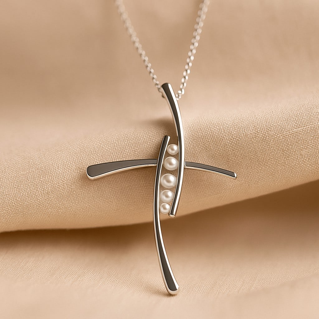 Natural Pearl Gemstone 92.5 Sterling Silver Pendant with Chain: Natural Pearl Gemstone 92.5 Sterling Silver Pendant with Chain Gemstone Shape : Round Gemstone Size : 2.7 MM, 2.4 MM, 1.8 MM Gemstone Quantity : 5 Pieces Metal : Silver Metal Purity : 92.5 Sterling Si