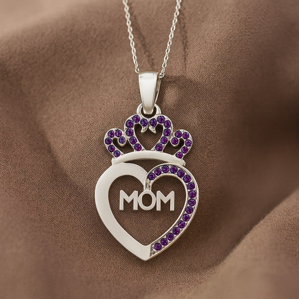 Natural Amethyst Gemstone 92.5 Sterling Silver Pendant with Chain: Natural Amethyst Gemstone 92.5 Sterling Silver Pendant with Chain Gemstone Shape : Round Gemstone Size : 0.8 - 1 MM Gemstone Quantity : 40 Pieces Metal : Silver Metal Purity : 92.5 Sterling Silver