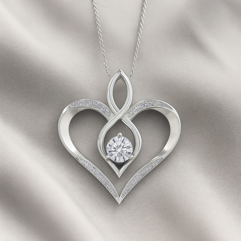 Lab Grown Diamond 92.5 Sterling Silver Pendant with Chain: Lab Grown Diamond 92.5 Sterling Silver Pendant with Chain Gemstone Shape : Round Gemstone Size : 5 MM Gemstone Quantity : 1 Piece Diamond Type : Lab Grown Diamond Shape : Round Diamond Color :